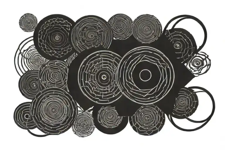 Circle Around The Arm Bands Tattoo That Remindes Me About 3 Loses In My Life