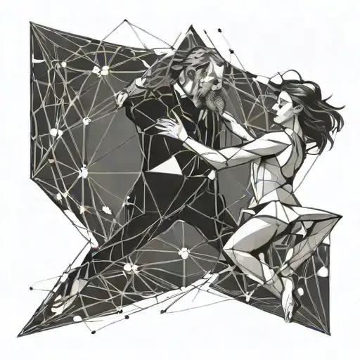 Father And Young Daughter Dancing