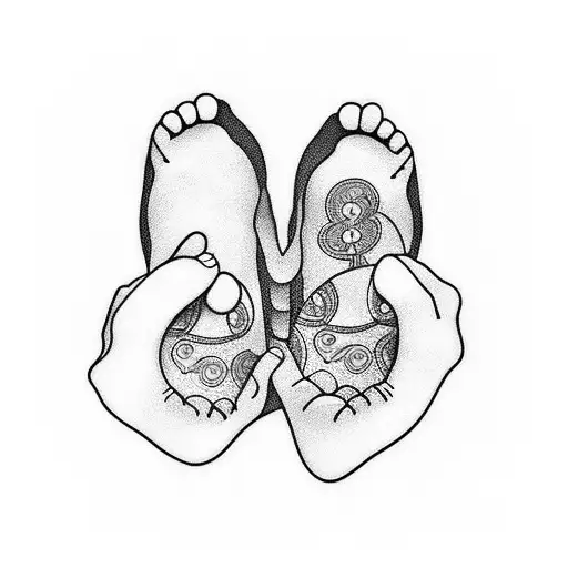 Baby Feet With Fernanda Marie Somewhere On The