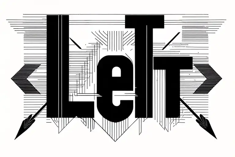 Let Them Words Between Arrow Piercing