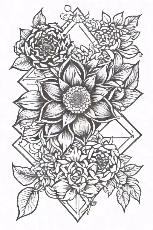 July And August Birth Flowers With The Sun Shining