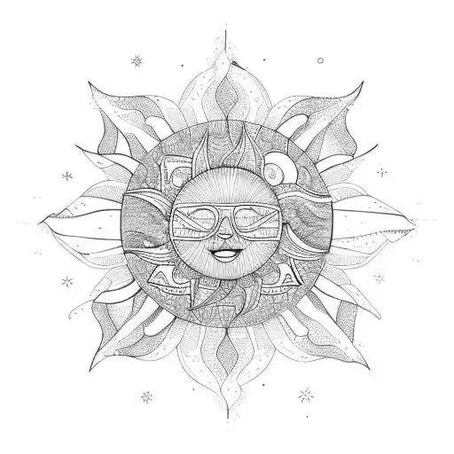 Sun Spotlight At Slope