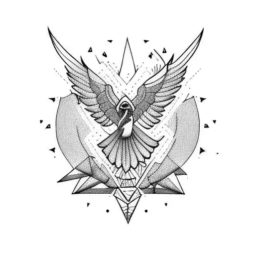 Sparrow Rising Over Fire