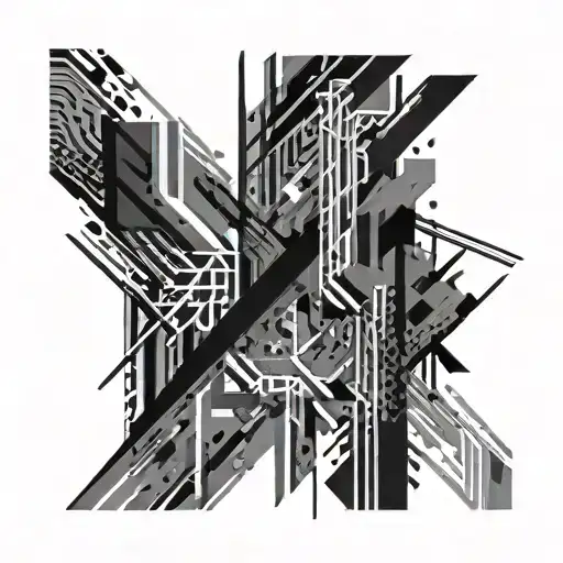 2 Abstract Grunge Brush Strokes