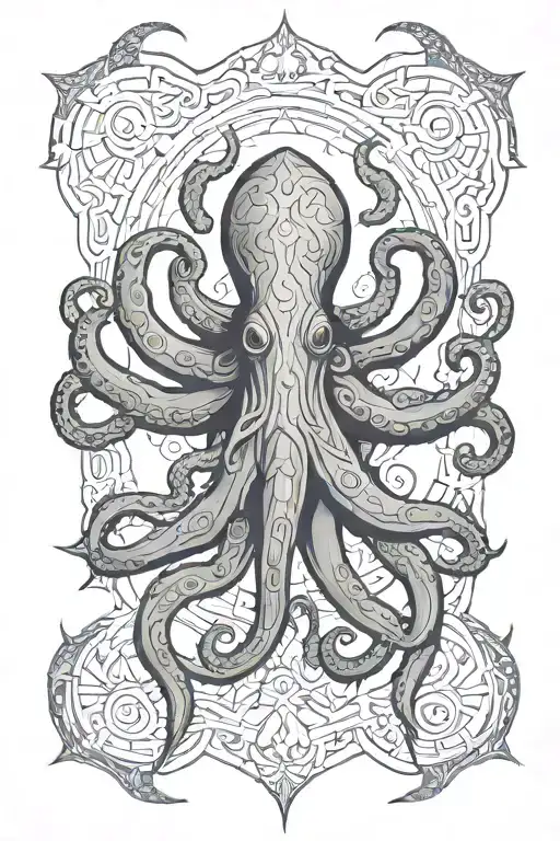 Lovecraft Space Celtic Octopus