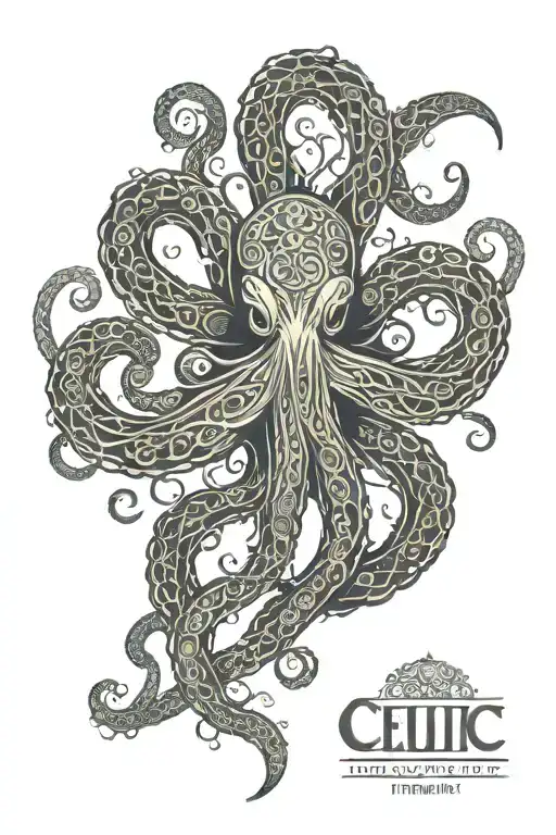 Celtic Cosmic Lovecraftian Octopus Tentacles