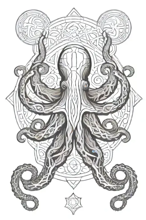 Lovecraft Space Celtic Octopus
