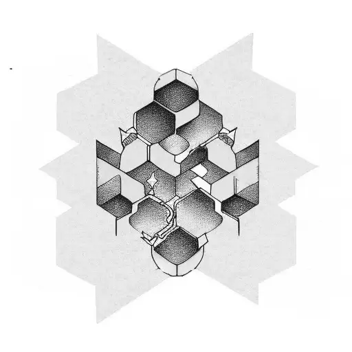 Honeycomb Leg Sleeve Fading Inside To Outside With Sunset Colors