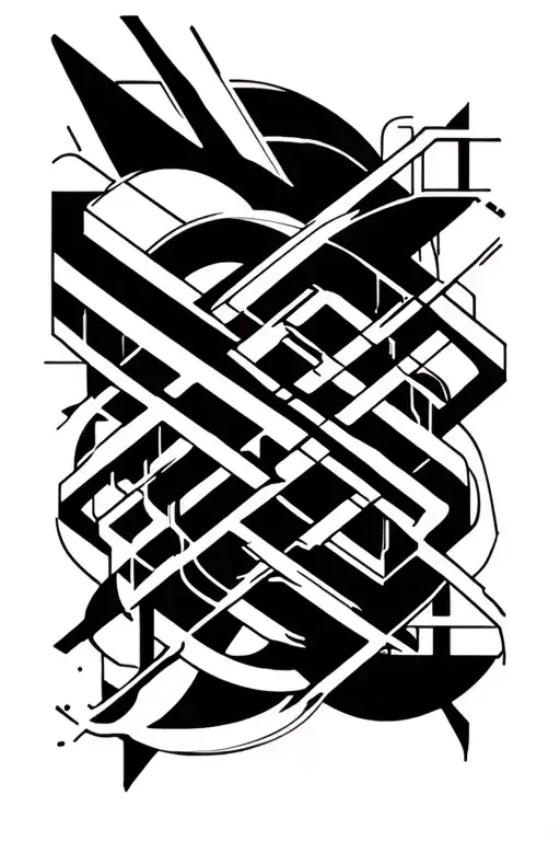 Abstract Right Arm Cuff