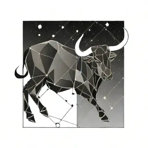 Taurus Protecting Sagittarius Constellation Intertwined