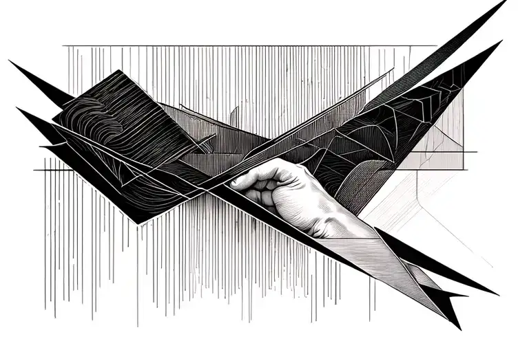 Abstract Right Arm Cuff