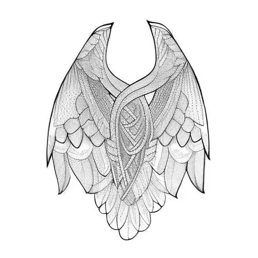 Bird Wings Spread Out