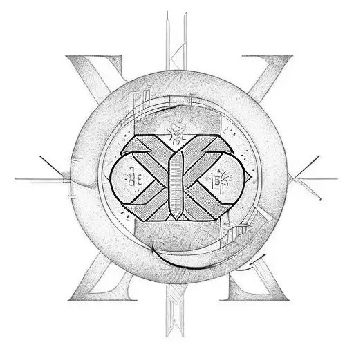 Circle With Letters Hk Twice In It