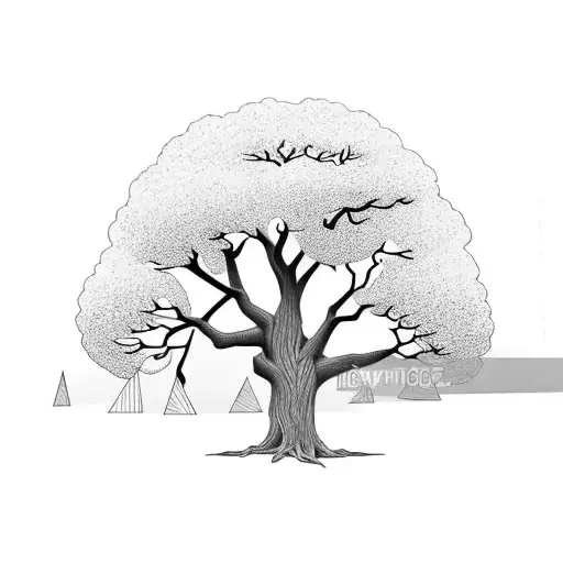 Oak Tree With No Leaves