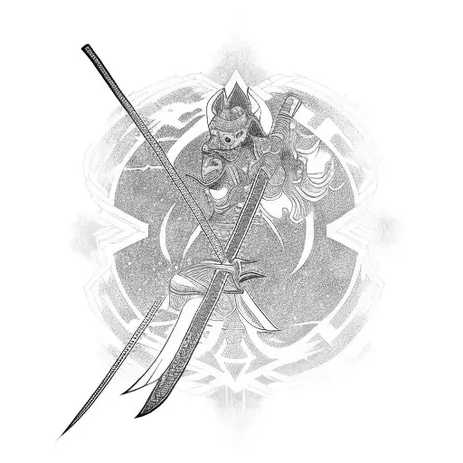 Katana With Thunder Around It