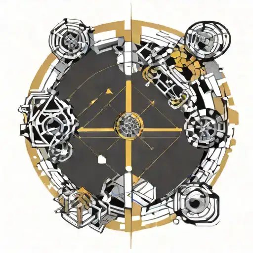 Kia Ceed 2008 Model Car Geometric Sketch Style