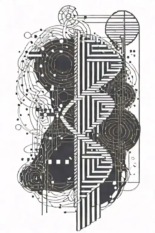 Dna And Computer Code Flowing