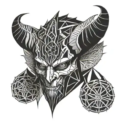 Demon Wearing A Helmet