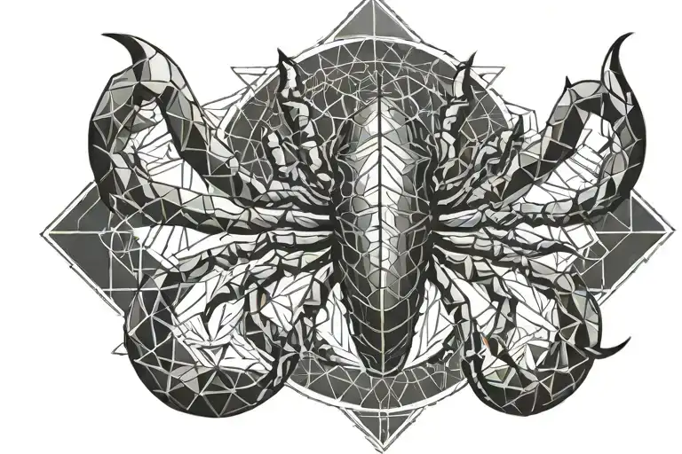 Scorpion With Triangle Inside