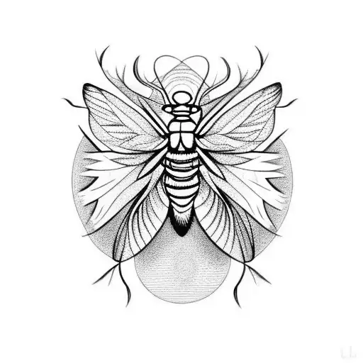 Death Moth With Empty Hives