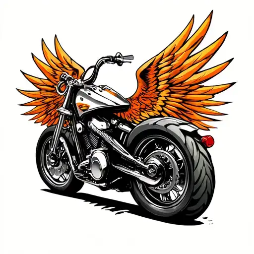 Jumpmaster Wings Motorcycle Infinity Tiger