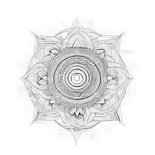 Third Eye Symbol With Mandala