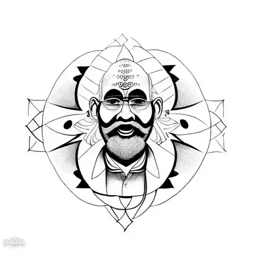 Loving Memory Of Father With Sanskrit Quote