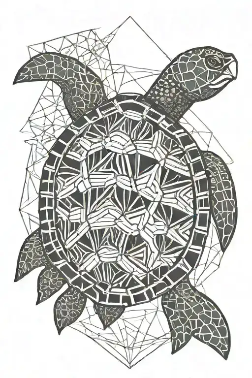 Turtle In The Sea
