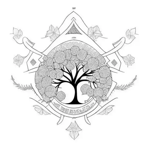 A Family Tree With Names Of Loved Ones