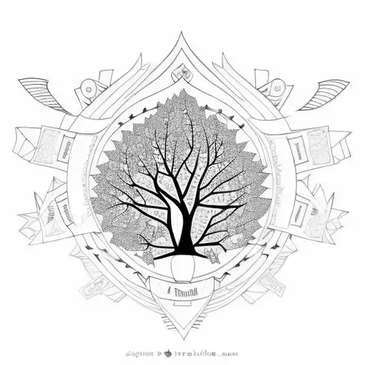 A Family Tree With Names Of Loved Ones