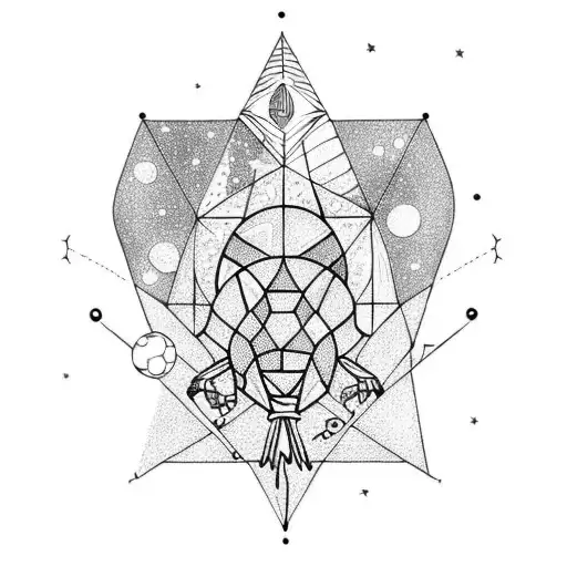 Paw With Space And Constellation