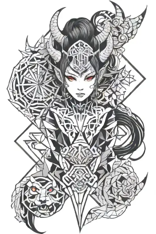 Japan Demon Anime Girl