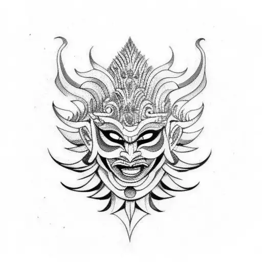Sri Lankan Demon Mask