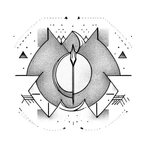 An Arrow Through A Crescent Moon