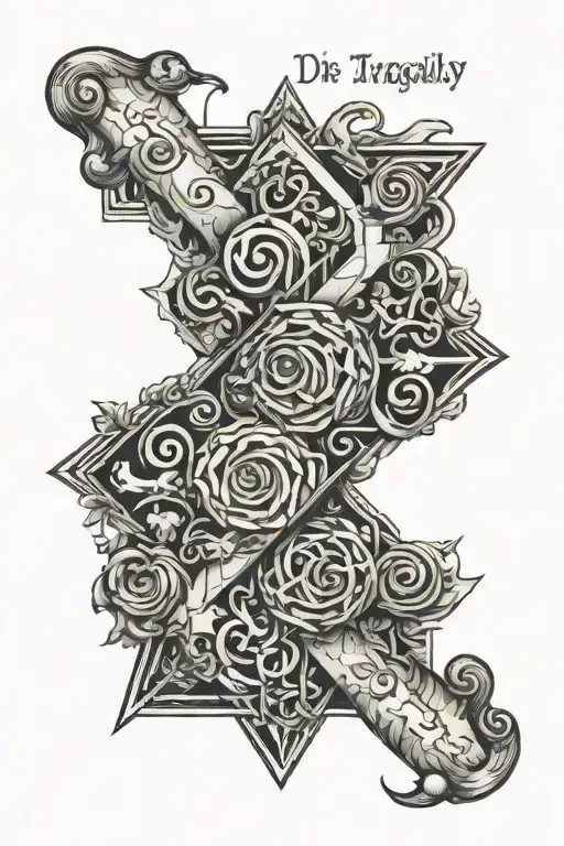 Scroll That Reads Die Tragically Or Live Trying