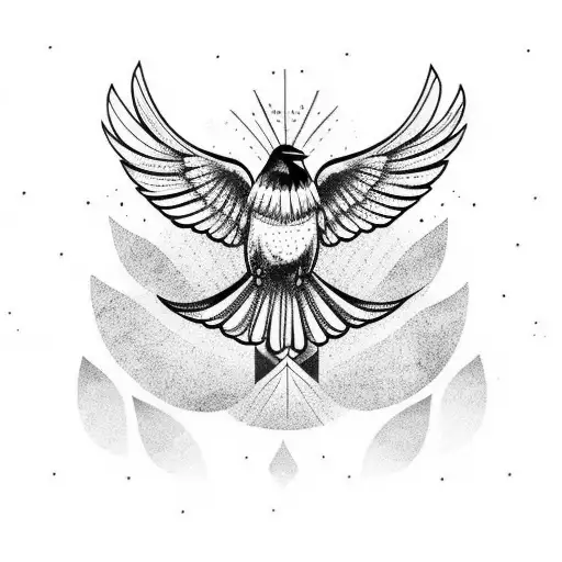 Crow With Open Wings Without Backround