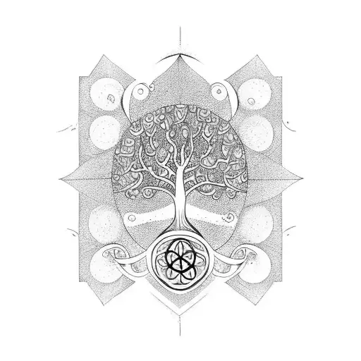 Tree Of Life With Growth And Prosperity