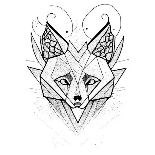 Fox Lay Under A Flying Dragon