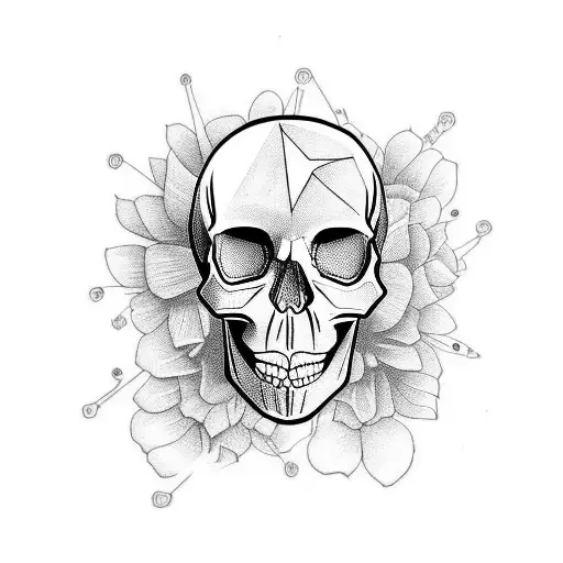 Skull And Beautiful Women