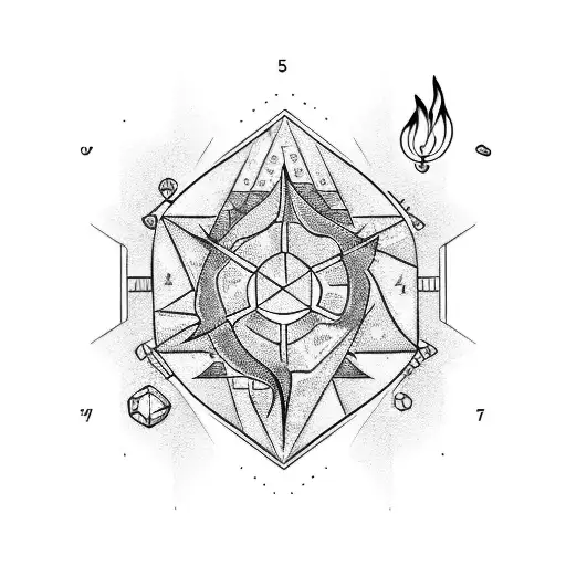 Coordinates With A Flame