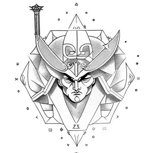 Fuse Greek Mythology And Norse Mythology In A Tattoo Design Featuring A Sword