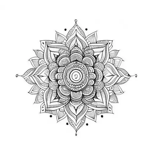 Lotus Mandala Forearm Tatoo With Skin Break