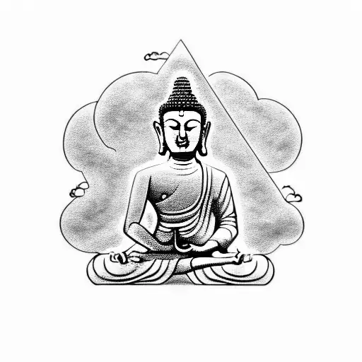 Buddha With Cloud Tample
