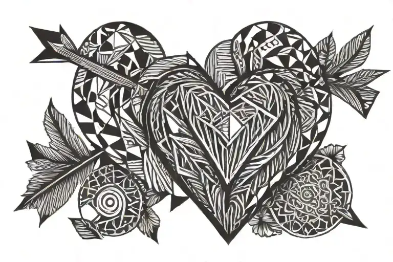 Heart Arrow Design