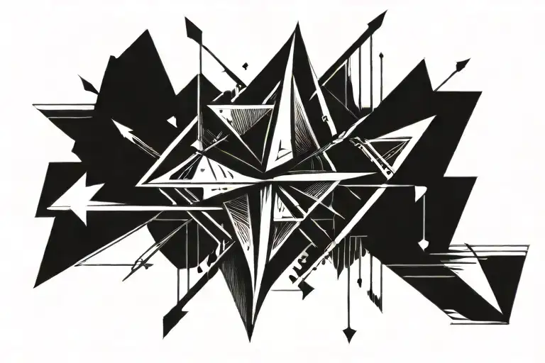 Broadhead Arrow Pointing