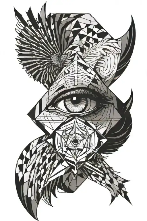 Fallen Angel And Luicfers Eye Looking