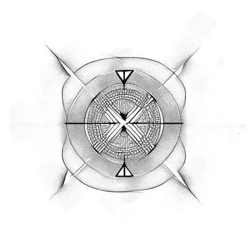 Square With Guitar In The Middle