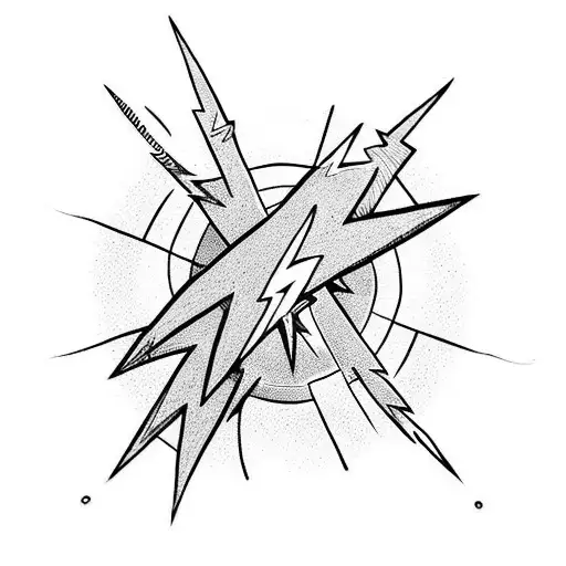 Ring Of Spears With Lightning Bolts