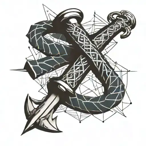 Sword Wrapped By Stethoscope