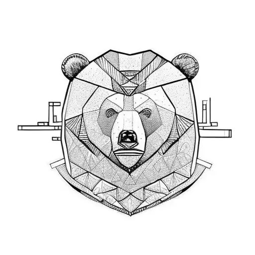 Bear With Columns Of Gediminas And Double Cross